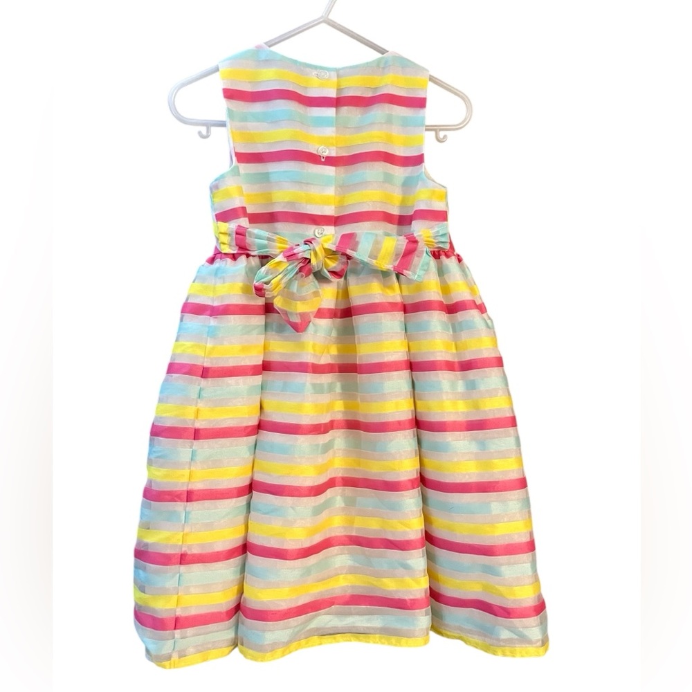 Multicolored Embellished Ruffled Knee-Length Sundress - Picture 5 of 5